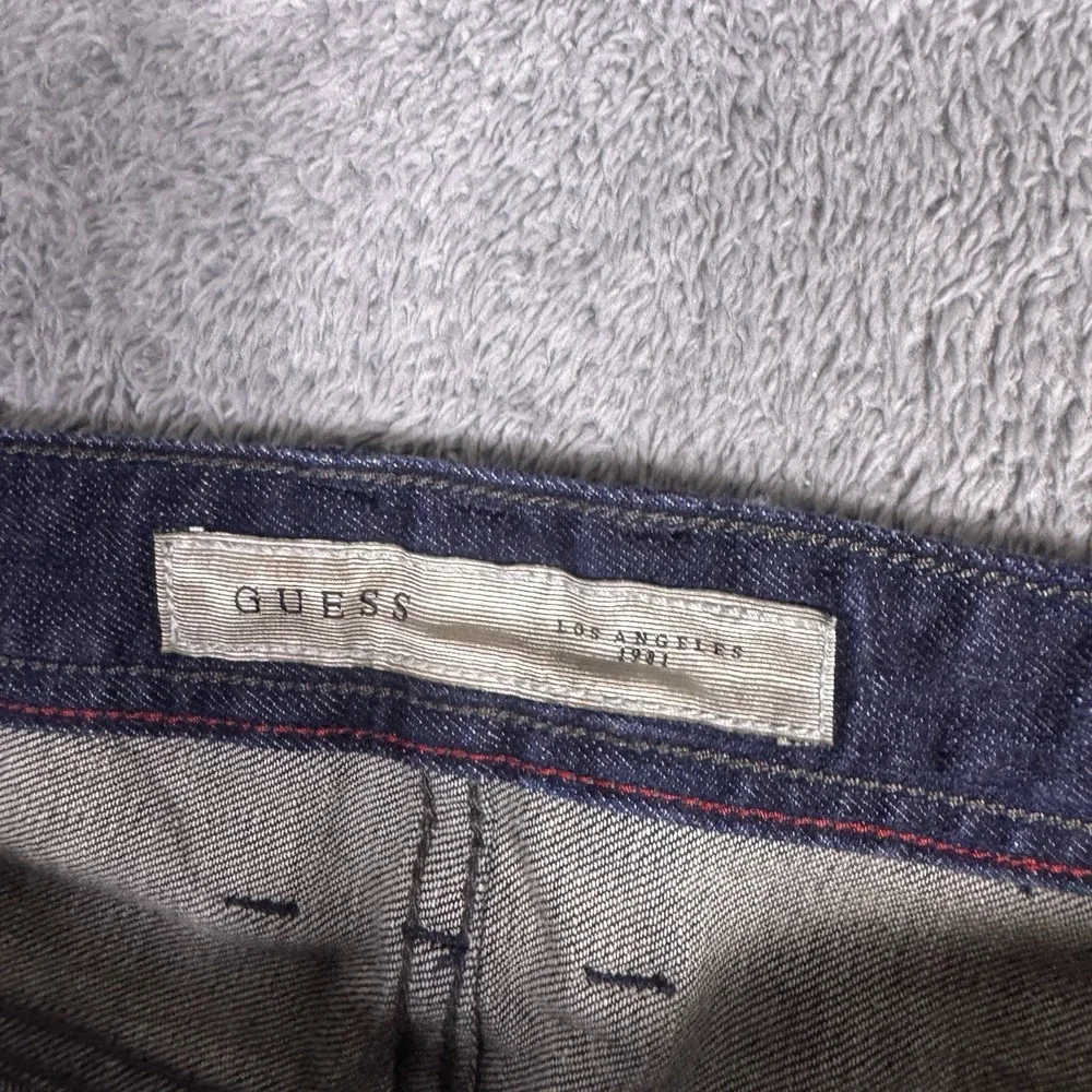 Guess Falcon Jeans Mens 40x32 Regular Boot Button Fly Dark Y2K Whisker